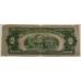 UNITED STATES OF AMERICA 1928 , TWO 2 DOLLARS BANKNOTE . ERROR . FLAP / FOLD ON TOP 